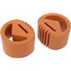 Totority Ammortizzatore in Gomma per Veicolo Golf Cart Assorbimento Urti e Affidabilità Resistente alle Intemperie, Accessorio per Auto Arancione