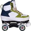 Chaya Park Roller Skate Nomade, con grindblock per grinds e jumps, uomo e donna, bianco/verde/blu