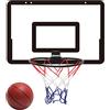 Aumotop Mini canestro da basket, portatile, multifunzione, mini canestro da basket per principianti, per amici, divertimento al chiuso