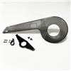 rockible Paraschiena Catena Bici Protezione Catena Paracatena Copripignone Copricatena in PP Resistente per Protezione da Urti E Usura Adatto per Commuting, Trasparente Nero Con Fissaggio Posteriore