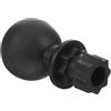 HOMOBABE Supporto Portacanna da Kayak Giunto Sferico 360° Nero | Base per Pesca, Plastica, Rotazione Completa, Accessori da Barca, Montaggio Stabile
