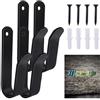EclipseGuard 4 Pezzi Supporto Da Parete Per Snowboard Orizzontale, Appendiabiti Da Parete Per Snowboard, Snowboard Wall Mount, Acciaio Resistente Espositore Per Snowboard Per Garage Tavola Da Sci Longboard