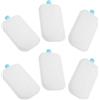 HOMOBABE Ghiaccini Freezer Riutilizzabili 6 Pezzi in PE Bianco | Festa Estiva, per Lunch Box e Cooler Bag, Uso Quotidiano e Outdoor, Facile da Usare