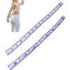 Zhcwldmi Fascia elastica da 85 x 4 cm, per yoga, con passanti, per ginnastica, balletto e pilates (viola)