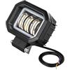 Generic for Scooter Elettrico Lampada Frontale LED Liht Faretto DC 12V-80V Impermeabile Avvertimento Faro Parti 16W