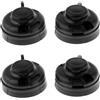 ZMdooreasy per kayak Canna Da Pesca Holder Base 64mm Nero ABS per