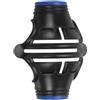 PATIKIL Stencil Marcatore Palline Golf 360 Gradi Disegno Lineare Nero/Blu | Strumento Marcatura Allineamento a Tripla Traccia, per Uomini Donne