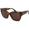 Max Mara MM0204 52E | Occhiali da Sole Graduati o Non Graduati | Plastica | Cat Eye | Marrone, Havana | Adrialenti
