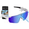 QQCHGOL 2026 Occhiali Smart con Videocamera AI 800W con stabilizzazione | Compatibile con Android 8.0 e iOS 13 o superiore, assistente vocale ChatGPT, chiamate vivavoce, occhiali da sole polarizzati