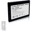Foxcoco Batteria per Emporia Select V99, batteria di ricambio compatibile con AK-V99 V1.0 Basic V26, batteria agli ioni di litio da 3,7 V, 1200 mAh