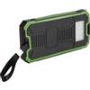 Ejoyous Solar Power Bank, 20000 MAh Portatile 2 Uscite Porte USB Ricarica Rapida Solare, Wireless Power Bank Ricarica Rapida Caricabatterie per Cellulare con Torcia per Campeggio, Escursionismo, Viaggi(Verde)