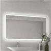 KAMALU Specchio led 140x80 cm con cornice illuminante modello KA1400