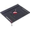 Ycauty Piattaforma Elevatrice per Router Tavolo per Router Fai-da-te Regolabile per la Lavorazione del Legno Ad Alta Precisione, Struttura in Lega di Alluminio e Acciaio Inossidabile, 1 di (Nera)