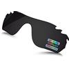 Bowyer Polarizzed, lenti di ricambio per occhiali da sole Oakley RadarLock Edge ventilati OO9183, colore: nero