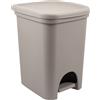 BELLI E FORTI - Pattumiera Colors Line Tortora 18 litri - h38x26,6x31,8 cm