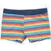 CUNYI Pantaloncini da Bagno per Bambini Costume da Bagno per Ragazzi Pantaloncini da Spiaggia ad Asciugatura Rapida, Strisce Colorate 110