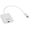 InLine Convertitore display USB InLine® 64105S, da USB Type-C maschio a Mini DisplayPort femmina (modalità DP Alt), 4K2K, argento, 0,2 m