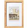 walther design Fiorito EFX040E - Cornice in legno, vetro sintetico e passepartout, 30 x 40 cm, rovere chiaro