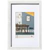 walther design Fiorito EFX040W - Cornice in legno, vetro sintetico e passepartout, 30 x 40 cm, bianco