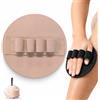 Gienslru Guanto esfoliante delicato per il bagno, spazzola in gomma morbida per doccia, spazzola in silicone con fascia per dita (ideale per la schiena) adatta a tutti i tipi di pelle (Pink)