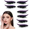 Generico Ciglia Finte - 4 Paia Impermeabili Ciglia Finte Adesivi | Adesivi Impermeabili Per Trucco Bellezza Con Brillantini Effetto Eyeliner Per Donne Ragazze Principianti Uso Quotidiano