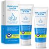 FuzzyUp Crema per Follicolite e Acne 240 ml con 1% Acido Salicilico, Crema Purificante per Viso e Corpo, Aiuta a Ridurre Brufoli, Imperfezioni e Sebo in Eccesso, Lenisce Rossori Visibili, Per Donna e Uomo
