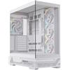 Case Einarex Prisma S800 RGB Midi-Tower ATX Bianco [EXCS-PR-800R-W]