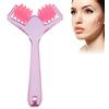 TMISHION Rullo Viso Giada Naturale Massaggiatore Drenante Antirughe per Collo e Viso, Riduce Gonfiore e Favorisce Pelle Luminosa