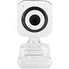 generic Webcam Fotocamera Microfono Incorporato Fotocamera per Computer Webcam Accessorio per PC 480P Bianco con Clip Trasparente
