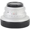 Fabater Obiettivo da 25 Mm F1.7 con Messa a Fuoco Manuale, Obiettivo Fisso a Focale Fissa APS C Ad Ampia Apertura per R7 R10 R50 R100 RP R5 R6, Fisso a Focale Fissa con Ampia (SILVER)