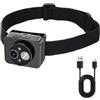 VBESTLIFE Fotocamera Montata Sulla Testa con Lampada Frontale a LED, Action Cam Indossabile HD 1080P 2MP per attività Notturne All'aperto, Ciclismo, Pesca (Senza scheda di memoria)