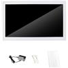 Generic Cornice per Foto Digitali WiFi con Touch Screen FHD da 21,5 Condivisione Fotografica Globale Senza Interruzioni per L'home Office, Materiale ABS (WHITE)
