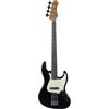 EKO GUITARS - Basso Elettrico JB‑300, Corpo Pioppo, Manico Acero, Tastiera Laurel, 2 Pickup Single‑Coil, Ponte Vintage, 21 Tasti, Scala 868 mm, Colore Nero