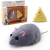 BSTCAR Mouse Telecomando per Gatto, Mouse in Peluche Elettrico con Telecomando a Formaggio, Gioco Gatto Giocattolo Gatto