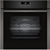 Neff B6ACJ7AG3 - Forno da incasso da 60 cm, grigio grafite - Porta Slide&Hide, pirolisi & EasyClean, funzione Air Fry con piastra Air Fry, display touch LED, spazio di cottura 71 l, prodotto in