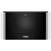 NEFF NR4WR21N1 - Microonde da incasso N70, forno a microonde integrato senza barbecue, 40 x 60 cm, display TFT Full Touch, programmi automatici, Easy Clean, illuminazione interna a LED, in acciaio
