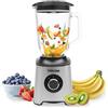 Tristar Frullatore da Banco, Caraffa in Vetro da 1,5 L, Motore da 1000 W, Struttura in Acciaio Inox, 2 Velocità, Facile da Pulire, BL-4489
