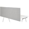 HJH Office 891010 Divisorio Acustico da Scrivania FLEXMIUT D 62 x 180 cm, Scrivania Privacy Panel, Tessuto Grigio Chiaro
