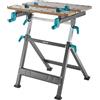 wolfcraft Tavolo da lavoro e da serraggio Master 650 Ergo - 6870000 - regolabile in altezza in modo continuo - ripiano aggiuntivo per ampliare la superficie di lavoro - Prodotto in Europa