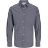 Jack & Jones Jjmatheo Print Detail Shirt L Casual Shirt, Blazer Blu Marine, M
