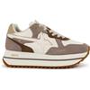 W6YZ - JUST SAY WIZZ W6YZ Deva W Sneakers Donna in Suede e Nylon Taupe Bone Light Brown