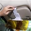 Hidyliu Prolunga Antiriflesso per Visiera Dell'auto per la Guida Diurna e Notturna, PVC Resistente, Giallo/grigio, Universale per Tutti i Veicoli, 32x12 Cm (Giallo, grigio)