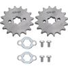 Create idea Set di 2 pignoni per motore anteriore 428 16T 17 mm per moto da 50 cc, 70 cc, 110 cc, 125 cc, 140 cc, 160 cc, compatibili con Honda TaoTao ATV Quad Dirt Bike