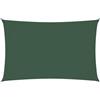 vidaXL Parasole a Vela Oxford Rettangolare 4x7 m Verde Scuro
