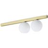 Ideal Lux BINOMIO Plafoniera Globo a 2 Luci in Ottone