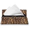 ZDCUSTOM Porta fazzoletti con stampa leopardata per borsetta, porta fazzoletti da viaggio in tessuto con cerniera, porta fazzoletti riutilizzabile per monete, 7,6x12,7 cm