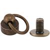 HEEPDD Rivetti con Anello 8 mm Metallo Bronzo 20 Pezzi, Borchie Fai da Te per Cintura Borsa Giacca, Fissaggio a 2 Punti Anti-Distorsione, Decorazione Pelletteria Jeans Scarpe Cappello
