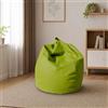 Talamo Italia - Pouf Abisso, Poltrona multiuso, Poltroncina sacco, Pouf poggiapiedi, Made in Italy, 70x70 h110 cm, Verde