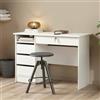 Dmora - Scrivania Eliane, Scrittoio Multiuso, Tavolo per Ufficio Porta PC, Piano di Lavoro, 109x49 h76 cm, Bianco