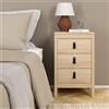 Dmora - Comodino Mirabelle, Comò basso, Tavolino da notte, Mensola da letto, 44x38 h70 cm, Rovere